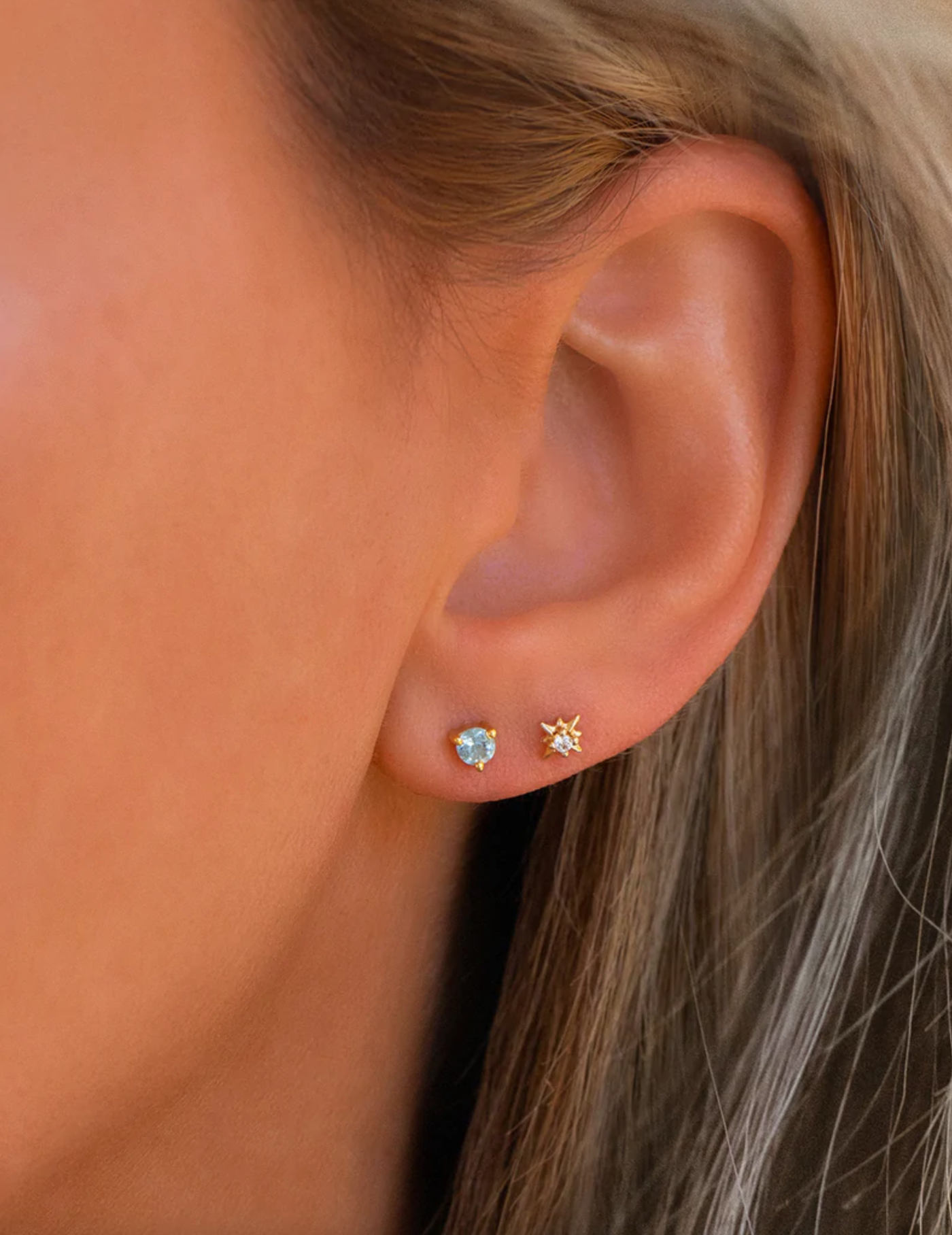 Starburst Studs | 10K Gold - The Cross Decor & Design