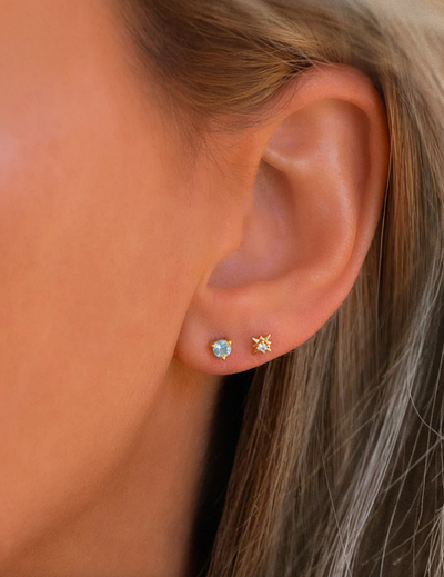 Starburst Studs | 10K Gold - The Cross Decor & Design