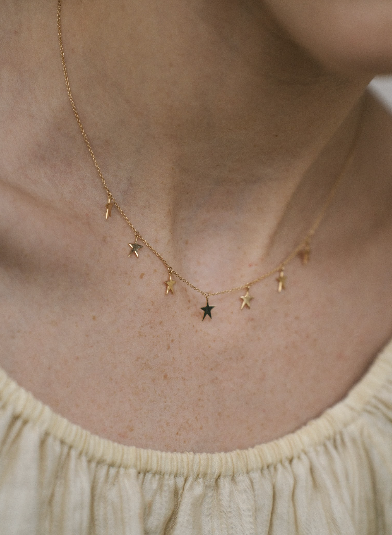 Guidance Multi Star Necklace | 14K Gold