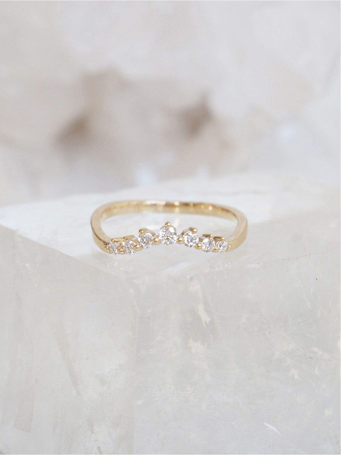 Diamond Jolie Ring | 14k Gold - The Cross Decor & Design