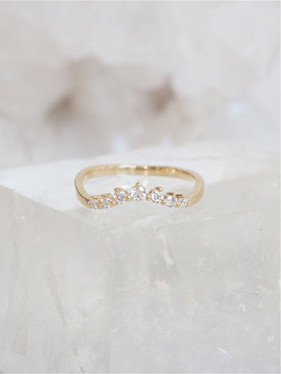 Diamond Jolie Ring | 14k Gold - The Cross Decor & Design