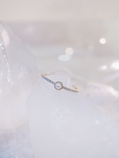 Leia Pearl Studs | 14K Gold - The Cross Decor & Design