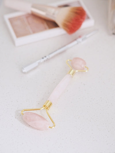 Rose Quartz Facial Roller - The Cross Decor & Design
