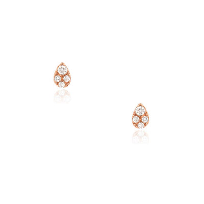 Diamond Hani Studs | 14K Gold - The Cross Decor & Design