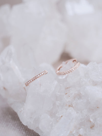 Diamond Maya Earrings | 14K Gold - The Cross Decor & Design