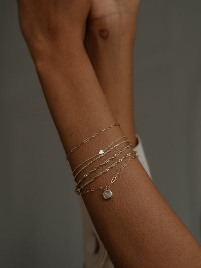 Everyday Little Lovely Heart Bracelet | 14K Gold - The Cross Decor & Design
