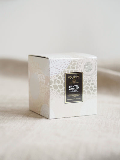 Santal Vanille Classic Boxed Candle - The Cross Decor & Design