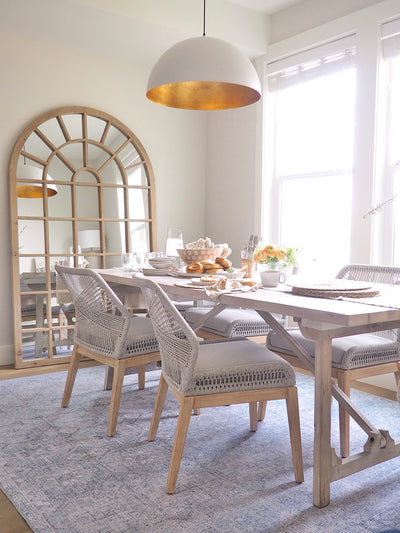 Lily Grey Loom Armless Chair - The Cross Decor & Design