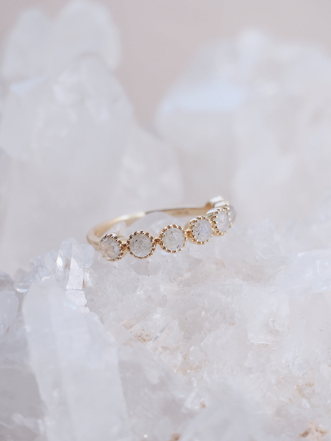 Zara Labradorite Ring | 14k Gold - The Cross Decor & Design