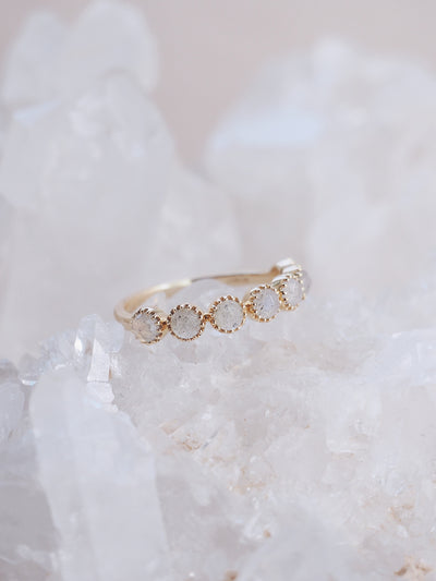 Zara Labradorite Ring | 14k Gold - The Cross Decor & Design