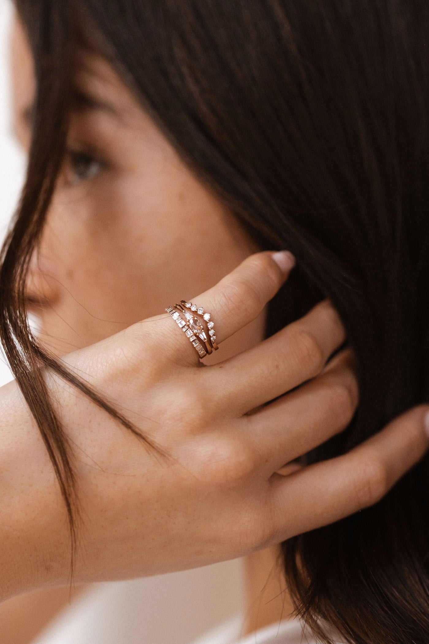 Diamond Gisele Ring | 14k Gold - The Cross Decor & Design