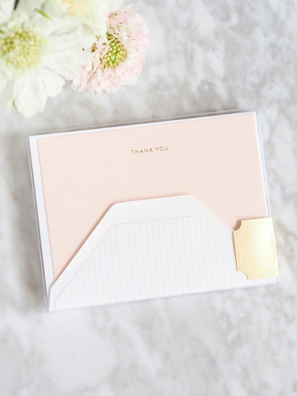 Pale Pink Thank You Note Set