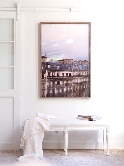 Paris Rooftops 1 Walnut Frame | 30"x45" - The Cross Decor & Design