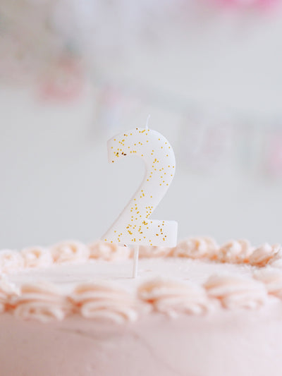 Number 2 Candle - The Cross Decor & Design