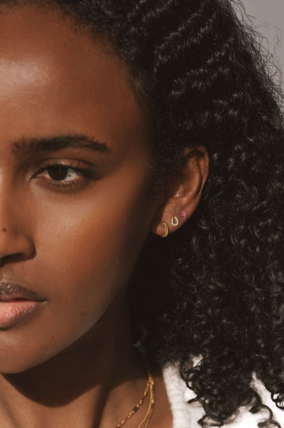 Mini Braided Hoops