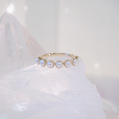 Zara Pearl Ring | 14K Gold - The Cross Decor & Design
