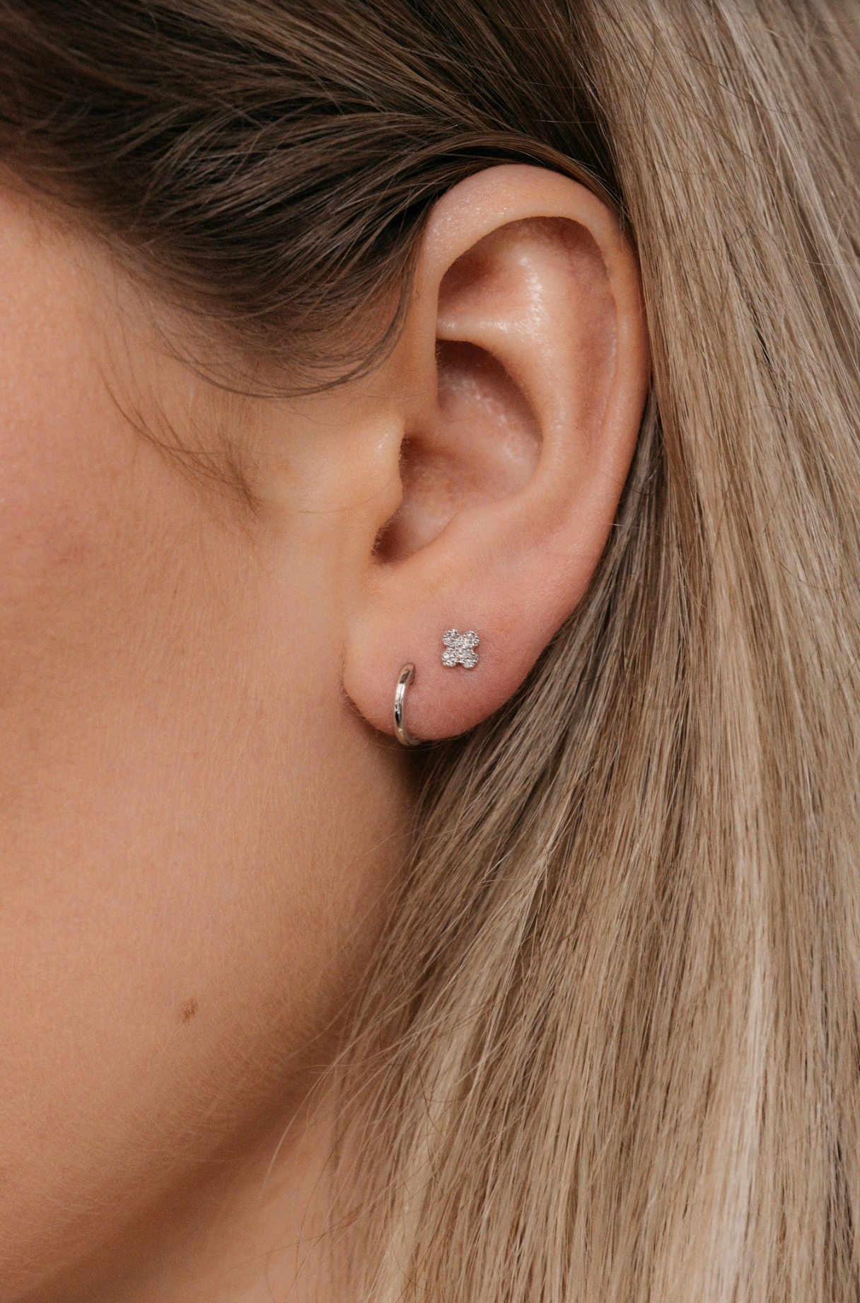 Diamond Kismet Studs | 14K Gold