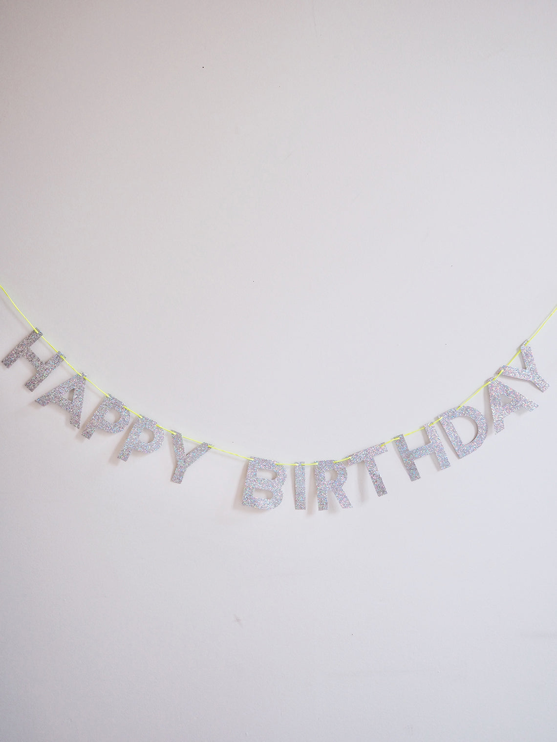 Silver Happy Birthday Garland - The Cross Decor & Design