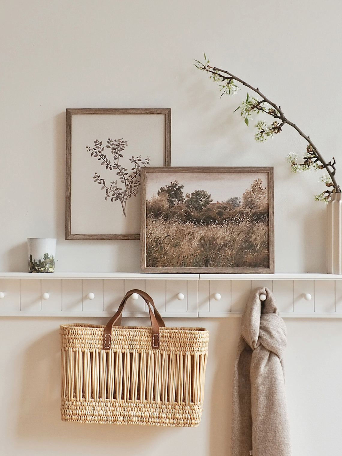 Wildflowers in the Meadow Framed Canvas Print