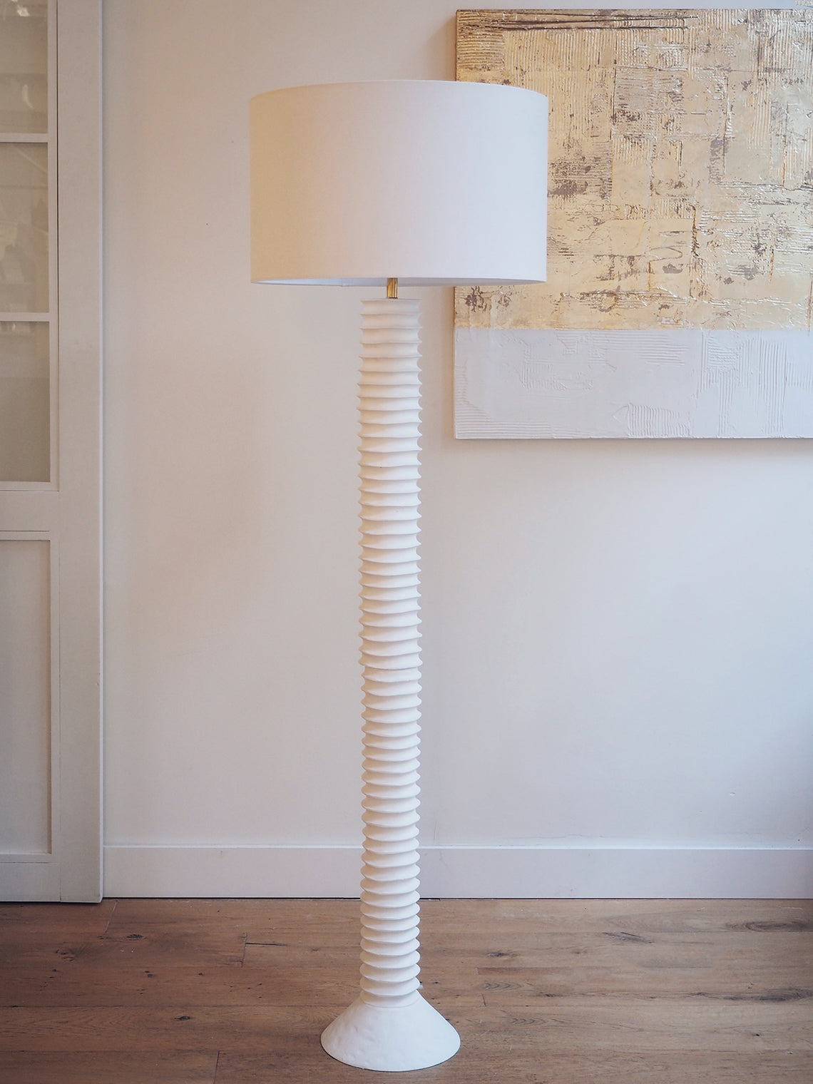 Arista White Floor Lamp - The Cross Decor & Design