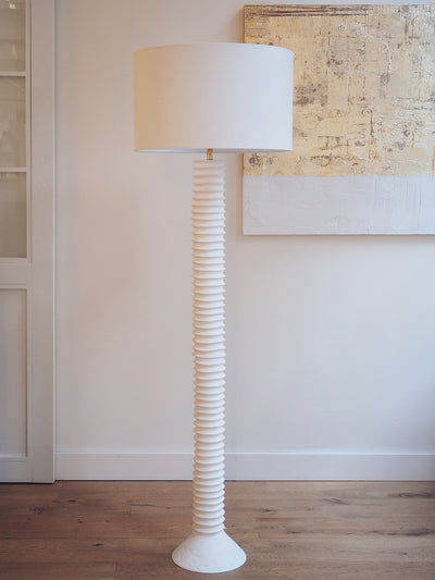 Arista White Floor Lamp - The Cross Decor & Design