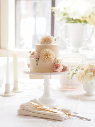 Milk White Cake Plates