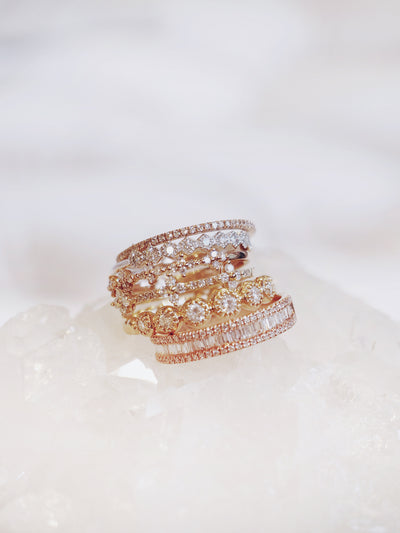 Diamond Gigi Ring | 14k Gold - The Cross Decor & Design