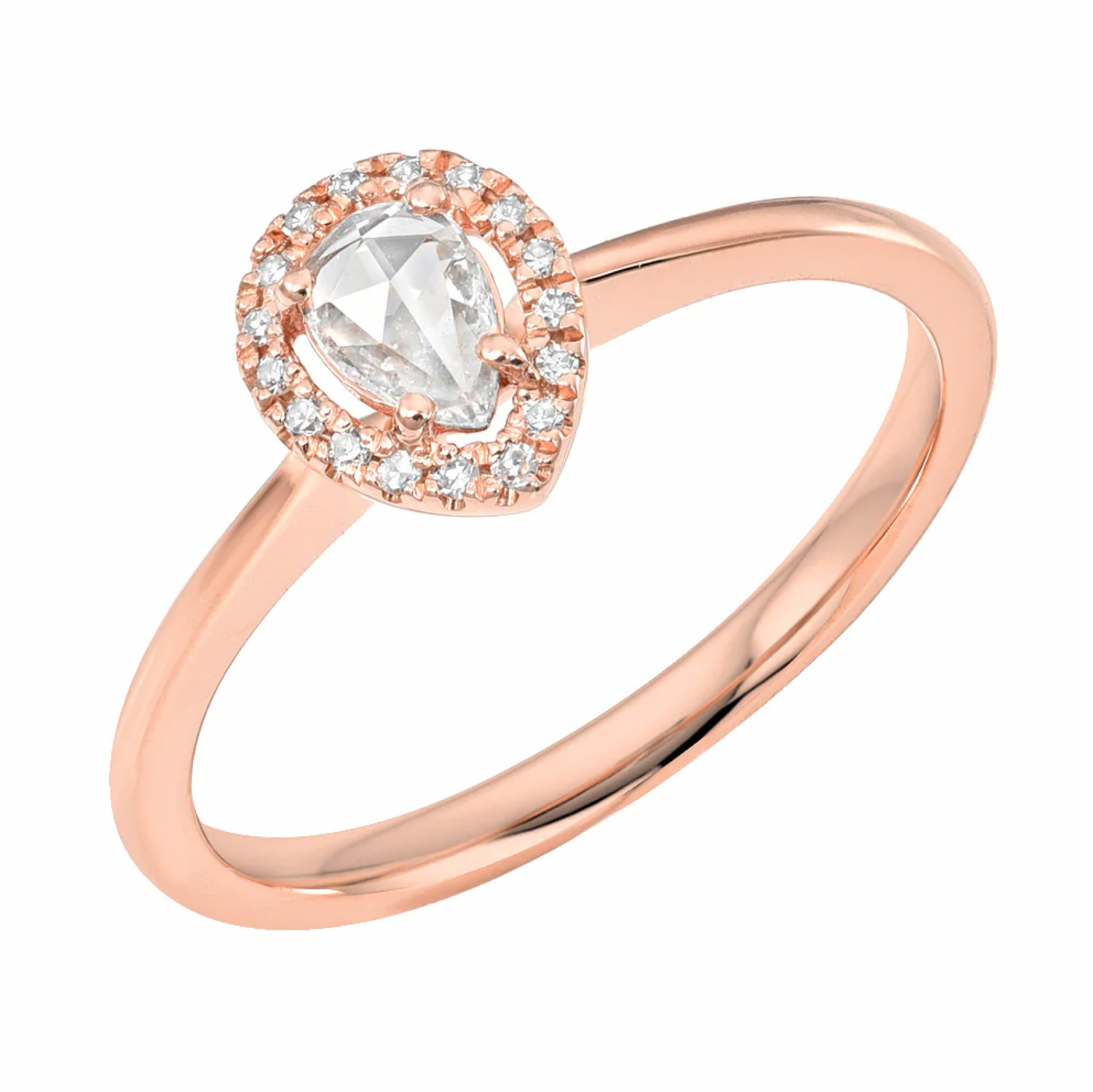 Diamond Isabella Rosecut Ring | 14K Gold - The Cross Decor & Design