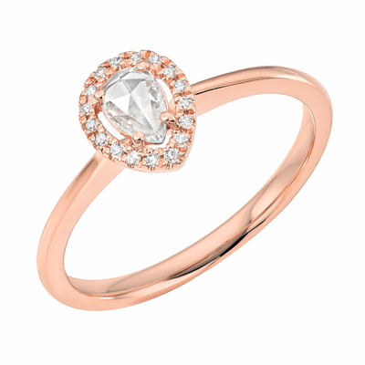 Diamond Isabella Rosecut Ring | 14K Gold - The Cross Decor & Design