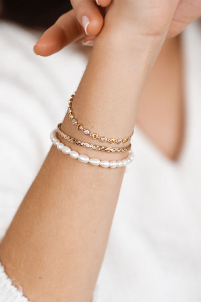 Social Mini Pearl Braclet - The Cross Decor & Design
