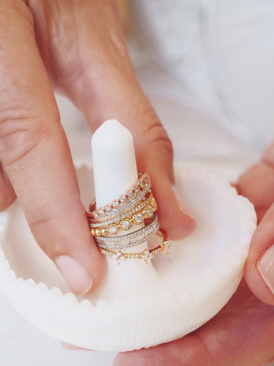 Diamond Gigi Ring | 14k Gold - The Cross Decor & Design