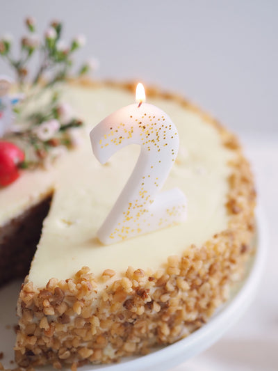 Number 2 Candle - The Cross Decor & Design
