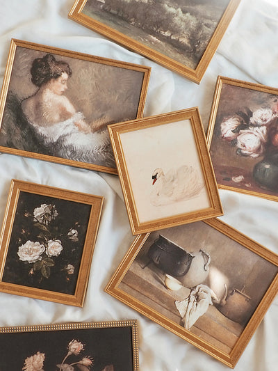 White Swan Framed Canvas Print - The Cross Decor & Design