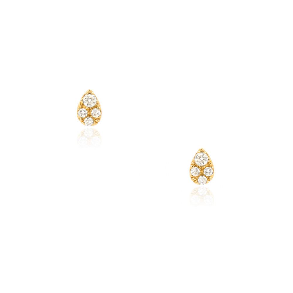 Diamond Hani Studs | 14K Gold - The Cross Decor & Design
