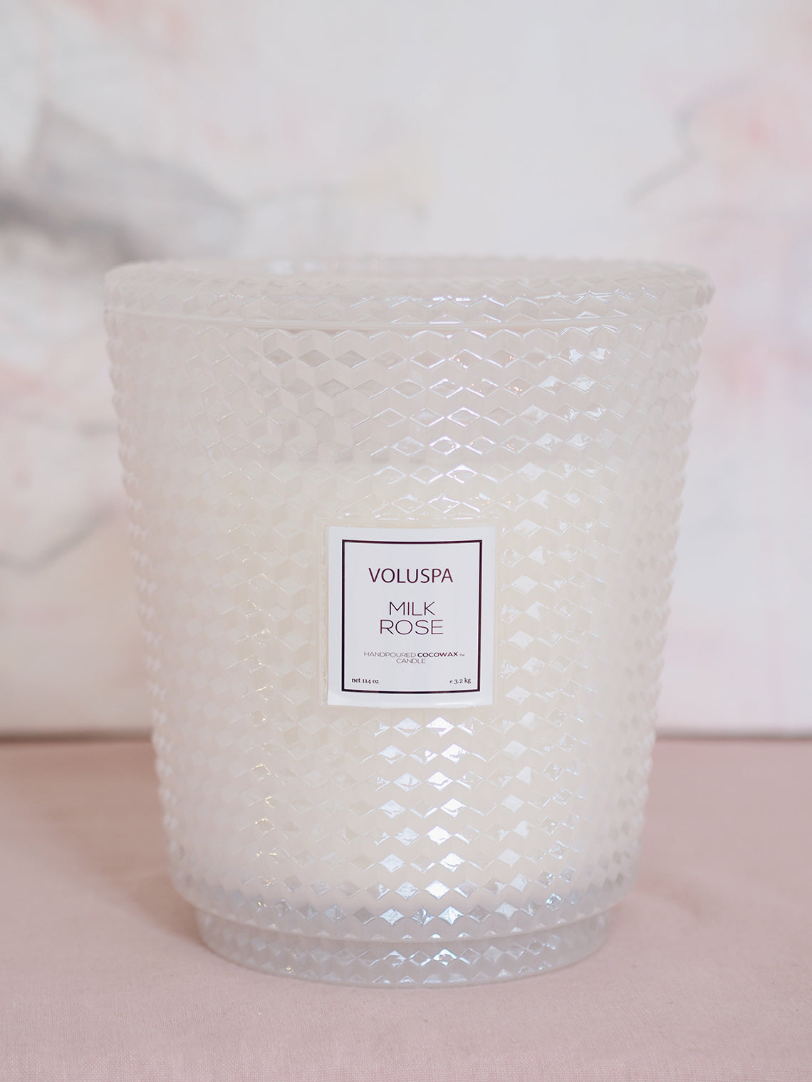 Milk Rose 5 Wick Hearth Candle - The Cross Decor & Design