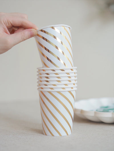 Gold Swirl Party Cups