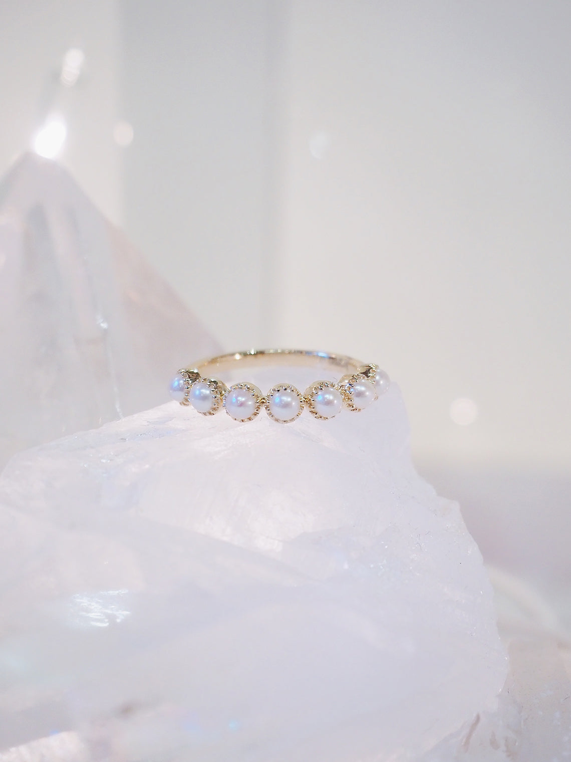 Zara Pearl Ring | 14K Gold - The Cross Decor & Design