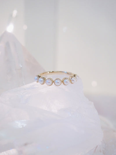 Zara Pearl Ring | 14K Gold - The Cross Decor & Design