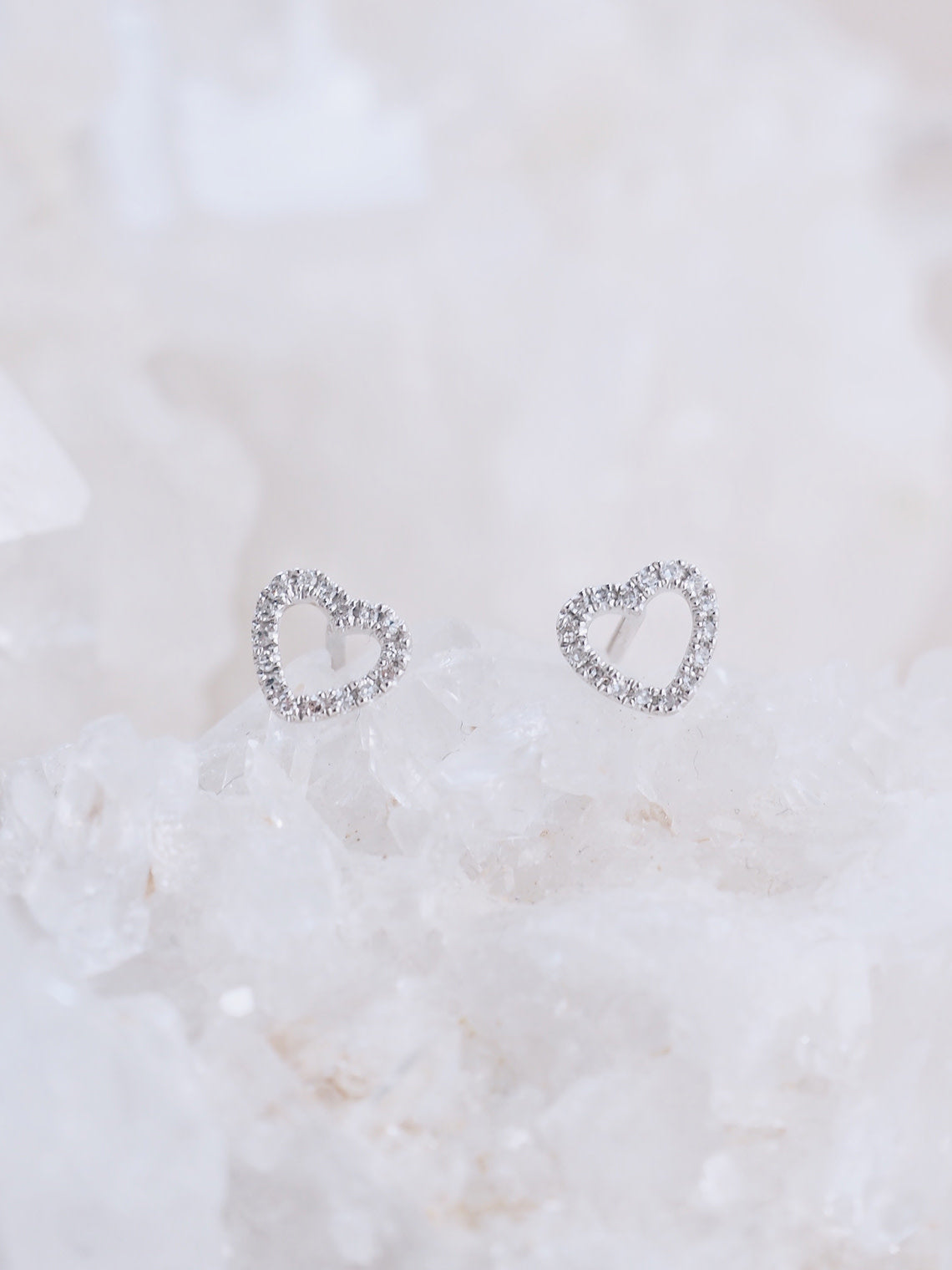 Diamond Cherish Earrings | 14K Gold - The Cross Decor & Design