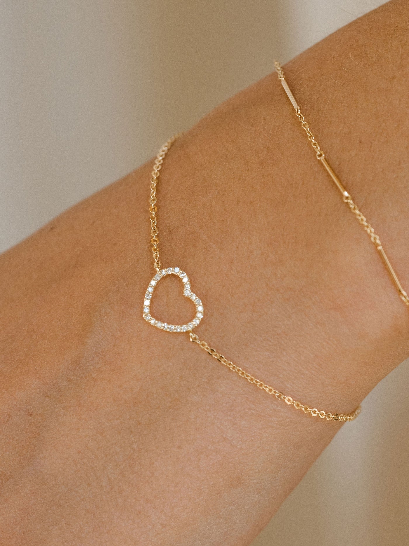 Diamond Cherish Bracelet | 14K Gold - The Cross Decor & Design
