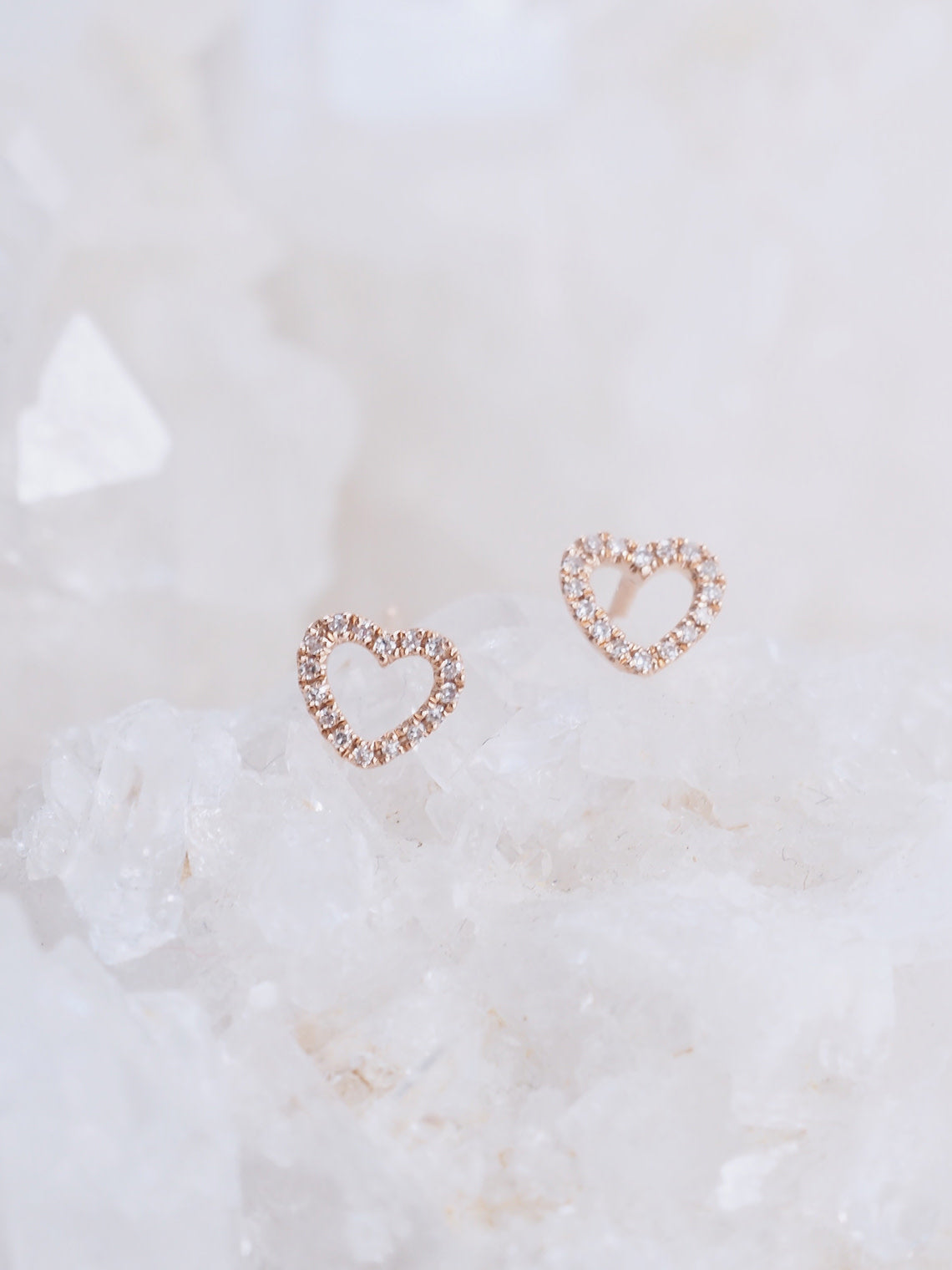 Diamond Cherish Earrings | 14K Gold - The Cross Decor & Design