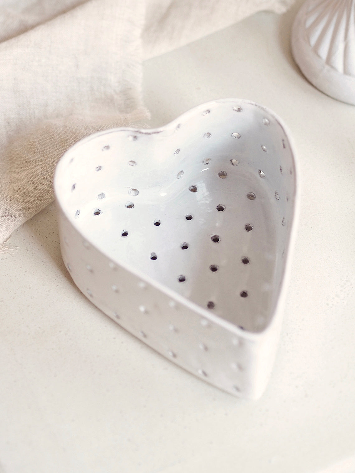 Heart Dish with Holes