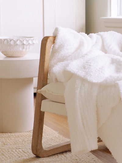 Cozy Chic White Throw - The Cross Decor & Design