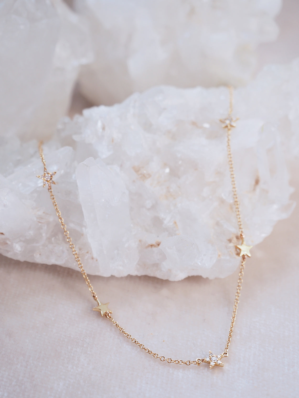 Shooting Star Necklace | 14K Gold