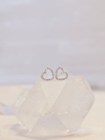 Diamond Cherish Earrings | 14K Gold - The Cross Decor & Design