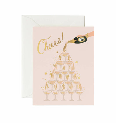 Champagne Tower Cheers Card - The Cross Decor & Design