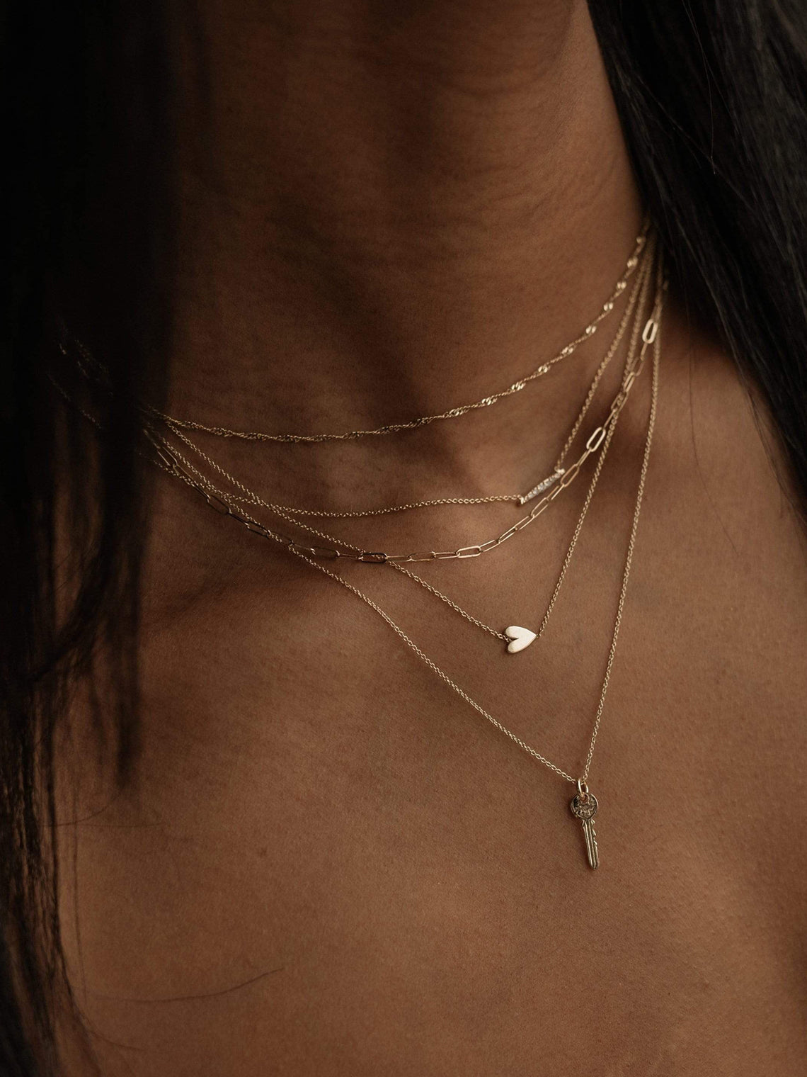 Everyday Little Lovely Heart Necklace | 14K Gold - The Cross Decor & Design