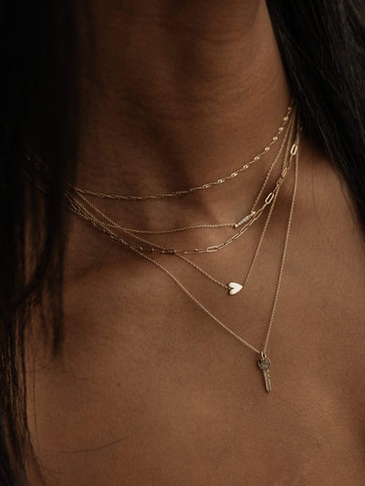 Everyday Little Lovely Heart Necklace | 14K Gold - The Cross Decor & Design