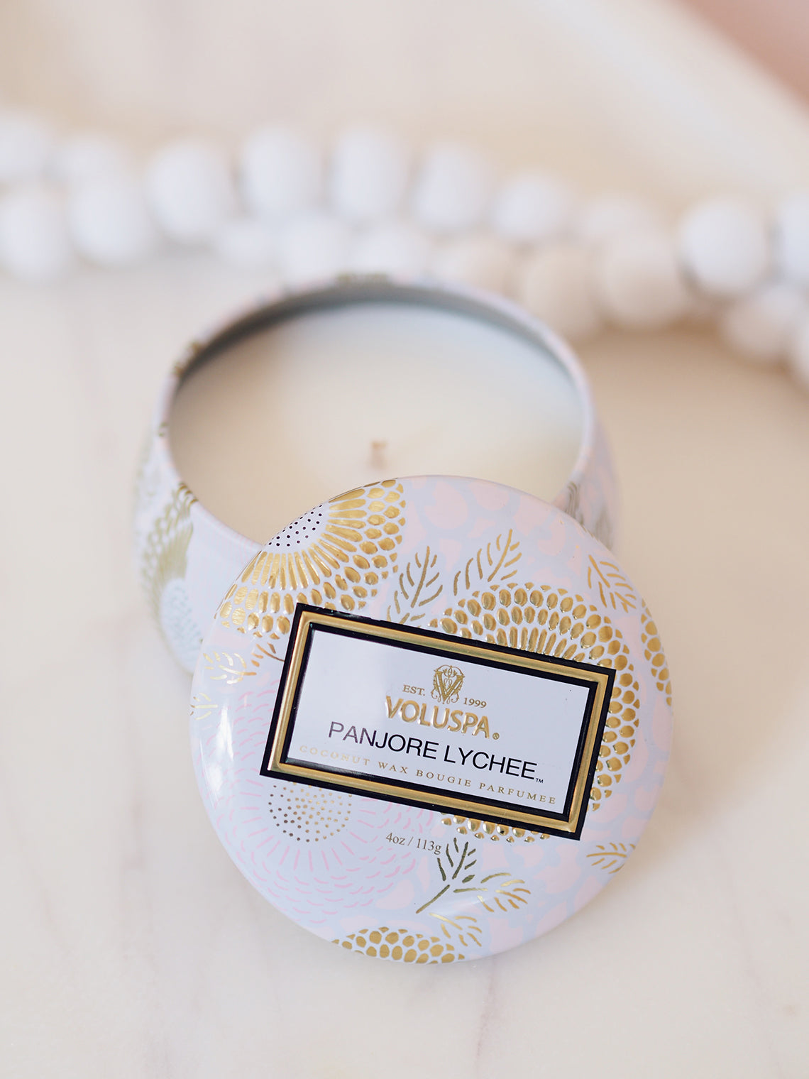 Panjore Lychee Mini Tin Candle